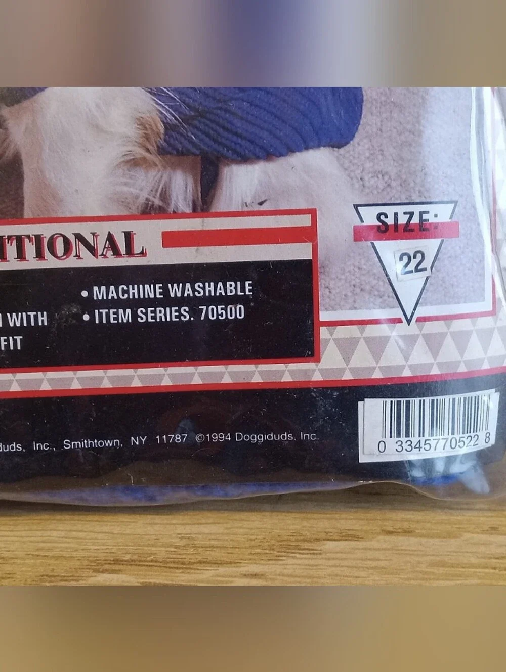Doggieduds Traditiinal Dog Sweater Size 22 NWT Blue